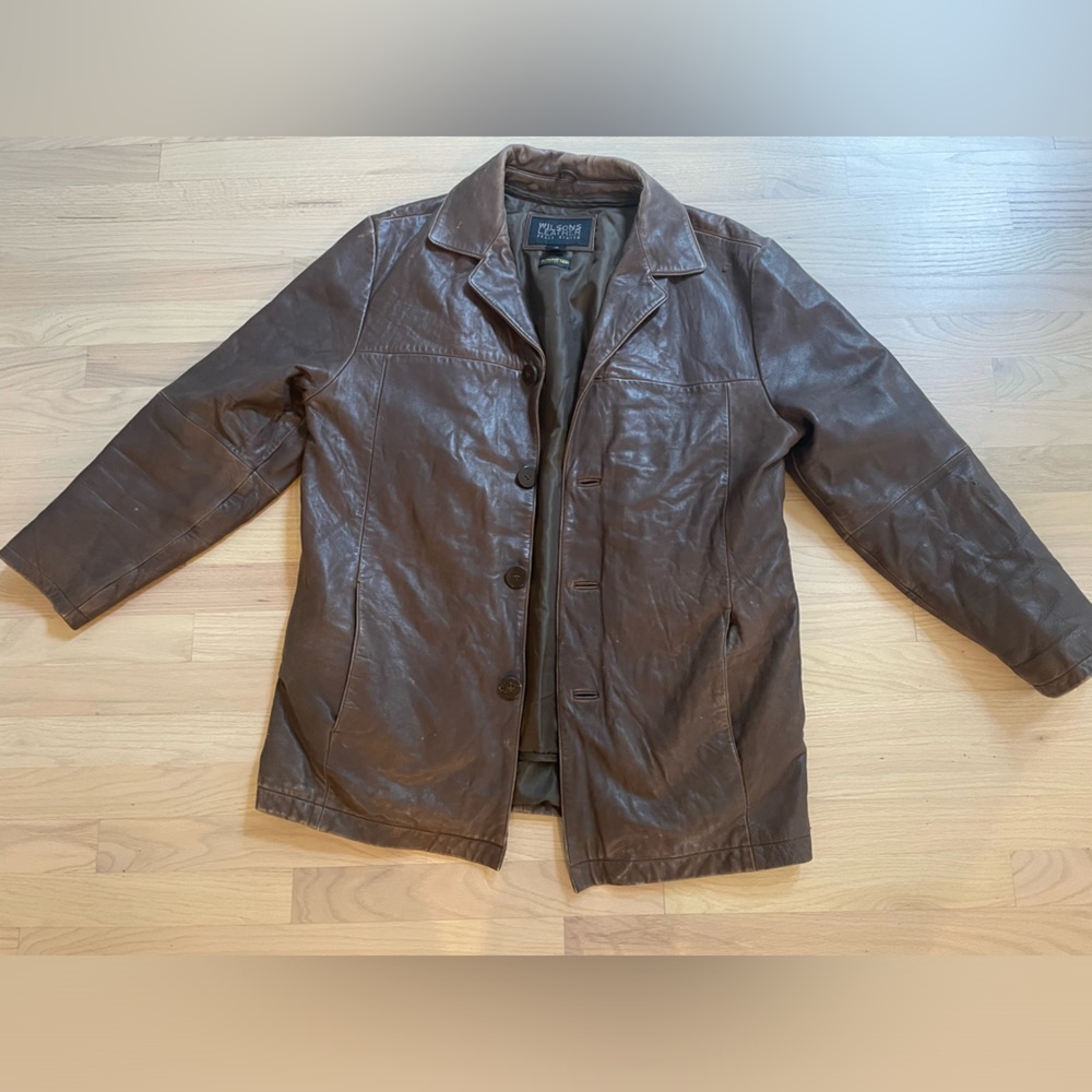 Vintage Wilson’s Leather Men’s Jacket with Thinsulated removable vest